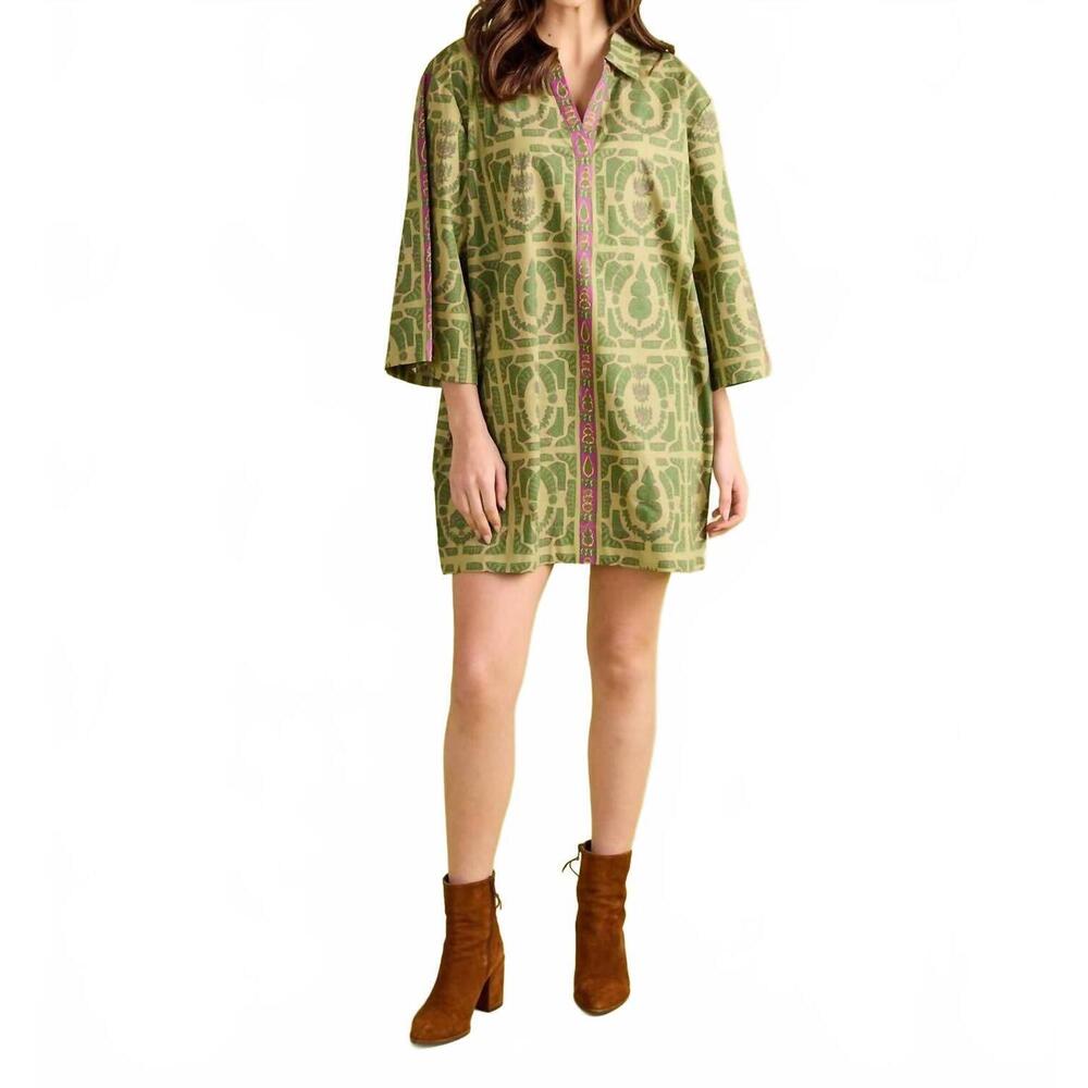 NEW DOUBLE A colette mini dress in topiary top